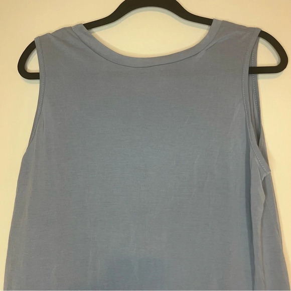 JODIFL Lagenlook Asymmetrical Rayon Contemporary Buttons Summer Tunic Tank Top - Picture 8 of 8